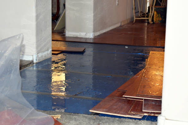 Professional Basement Flood Cleanup technician working in Atoka, OK
